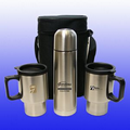 Stainless Steel Travel Mug & Thermos Set (Screened)